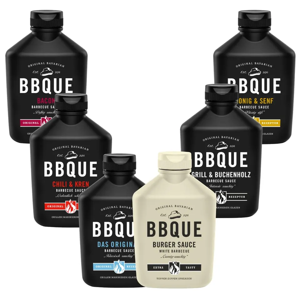 bbque-bbq-saucen-set-sixpack-6x400-ml-barbecuesauce-bundle image 1