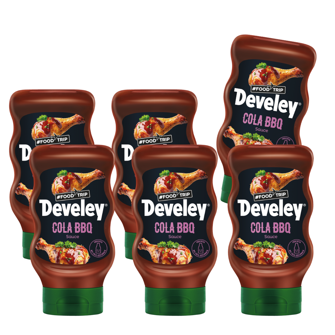 develey-cola-bbq-sauce-6x-300-ml-flasche image 1