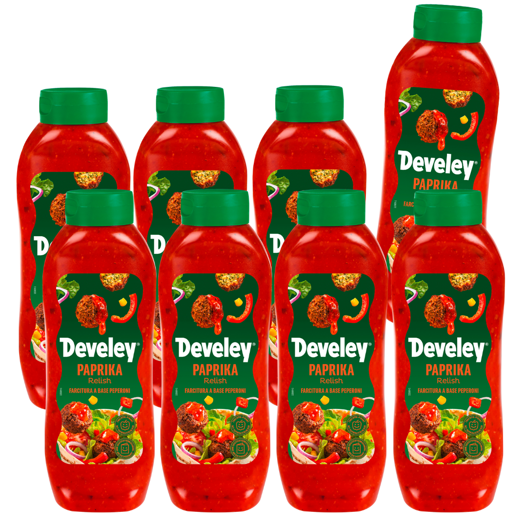 develey-paprika-relish-8x-875-ml-vegane-gro-flasche-multipack image 1