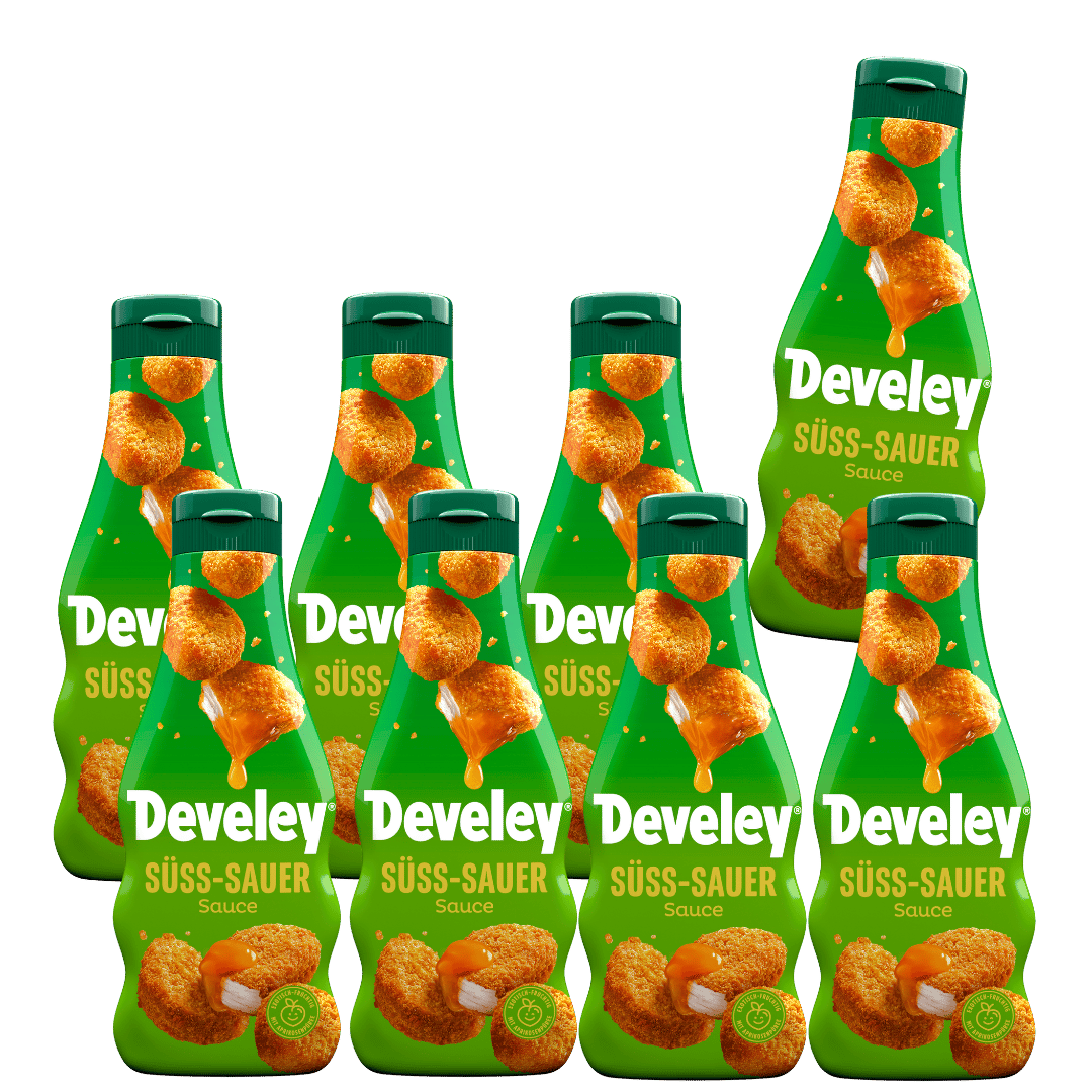 develey-s-sauer-sauce-sauce-flasche-8x-250-ml-multipack image 1
