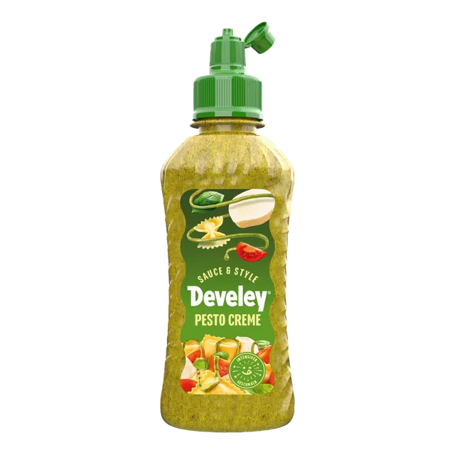 develey-sauce-style-pesto-creme-sauce-225-ml-topping-flasche image 1