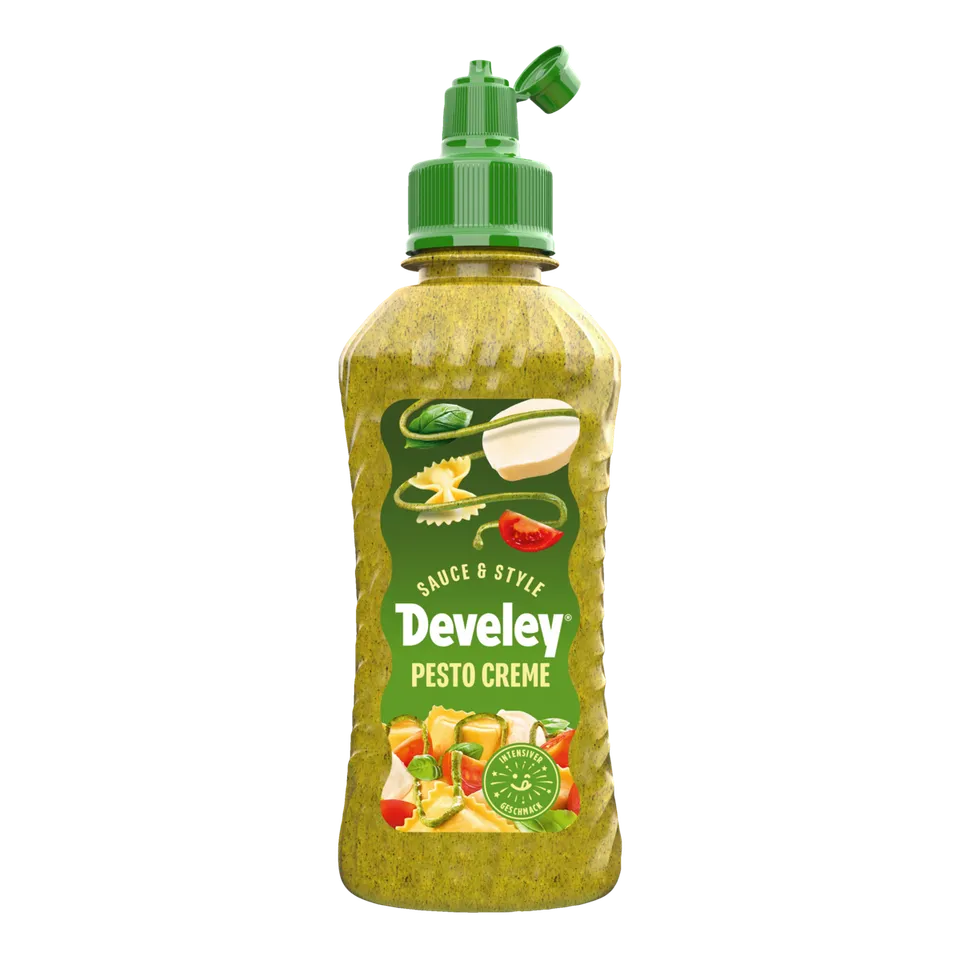 develey-sauce-style-pesto-creme-sauce-225-ml-topping-flasche image 1