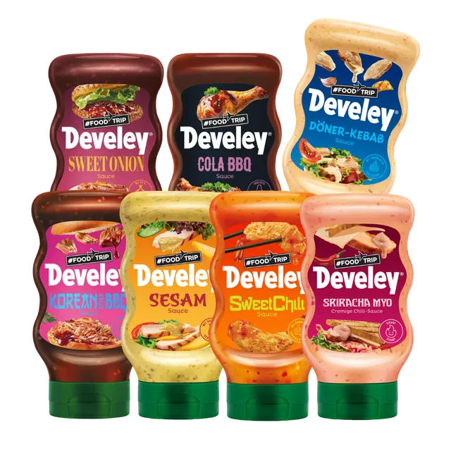 develey-food-trip-saucen-bundle-7x-300-ml-flasche image 1