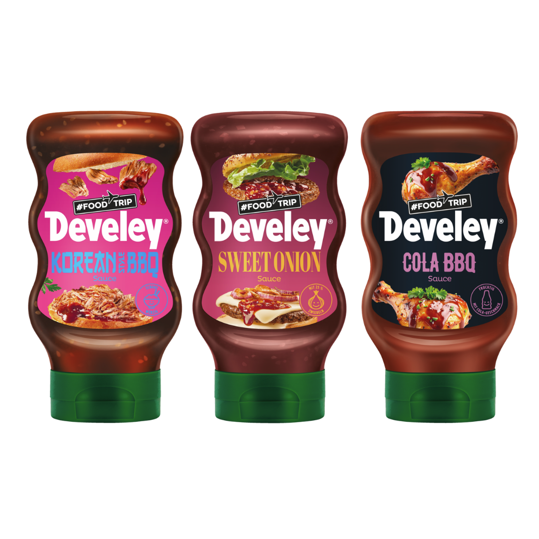develey-foodtrip-bundle-korean-bbq-sweet-onion-cola-bbq-3x-300-ml image 1