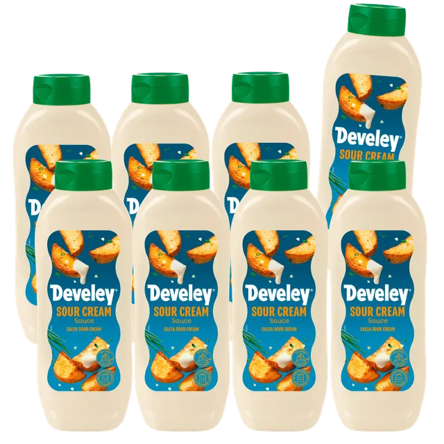 develey-sour-cream-sauce-8x-875-ml-gro-flasche-multipack image 1