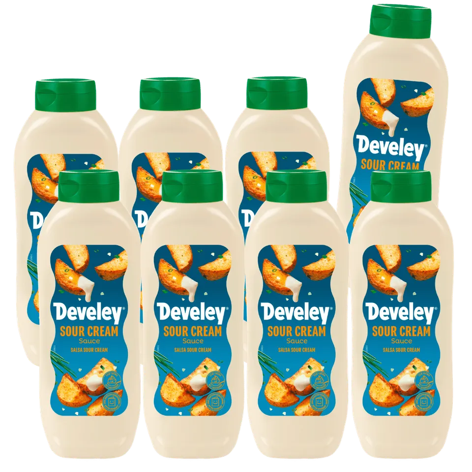 develey-sour-cream-sauce-8x-875-ml-gro-flasche-multipack image 1