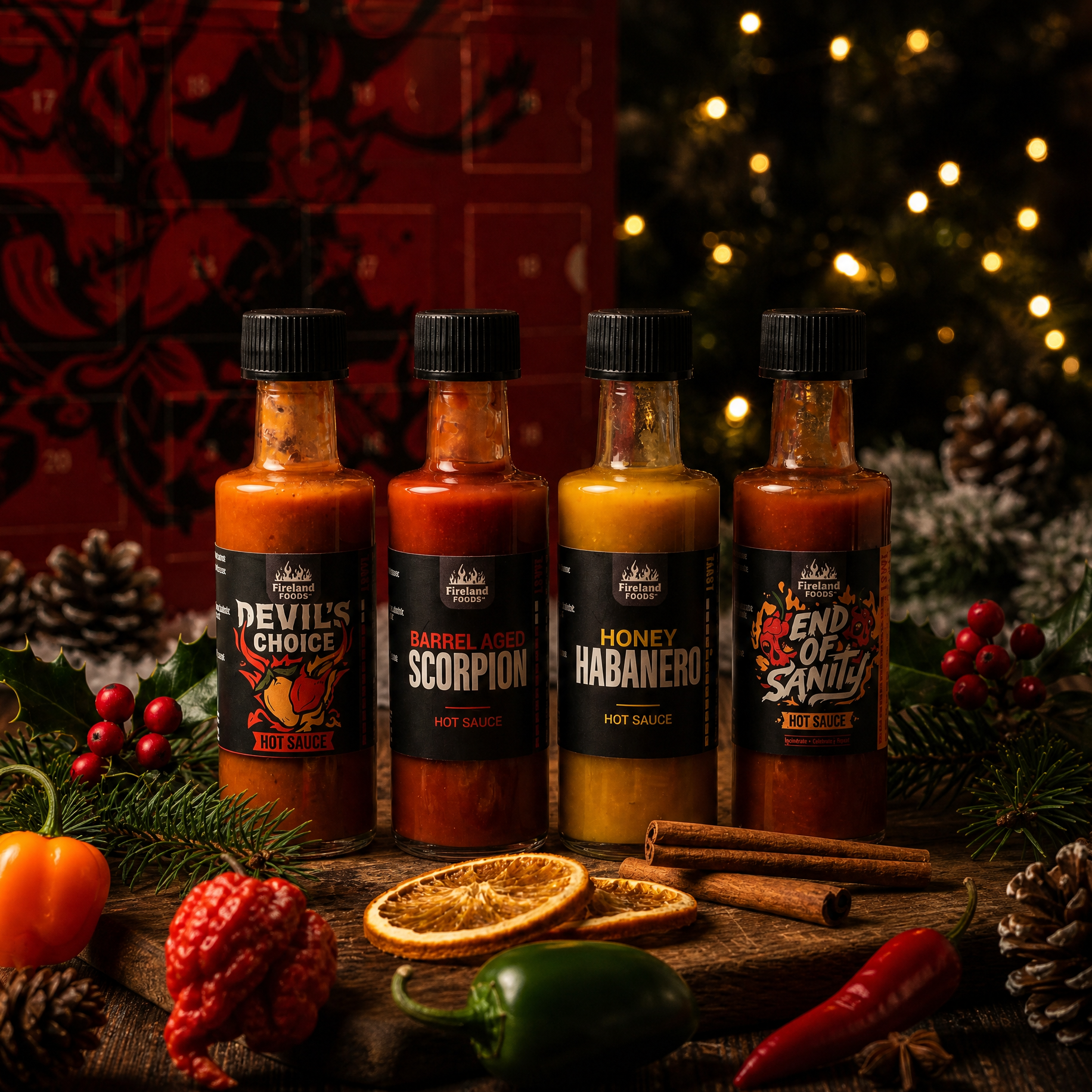 fireland-foods-adventkalender-chilisaucen-960g-24-t-rchen-saucen-set image 3