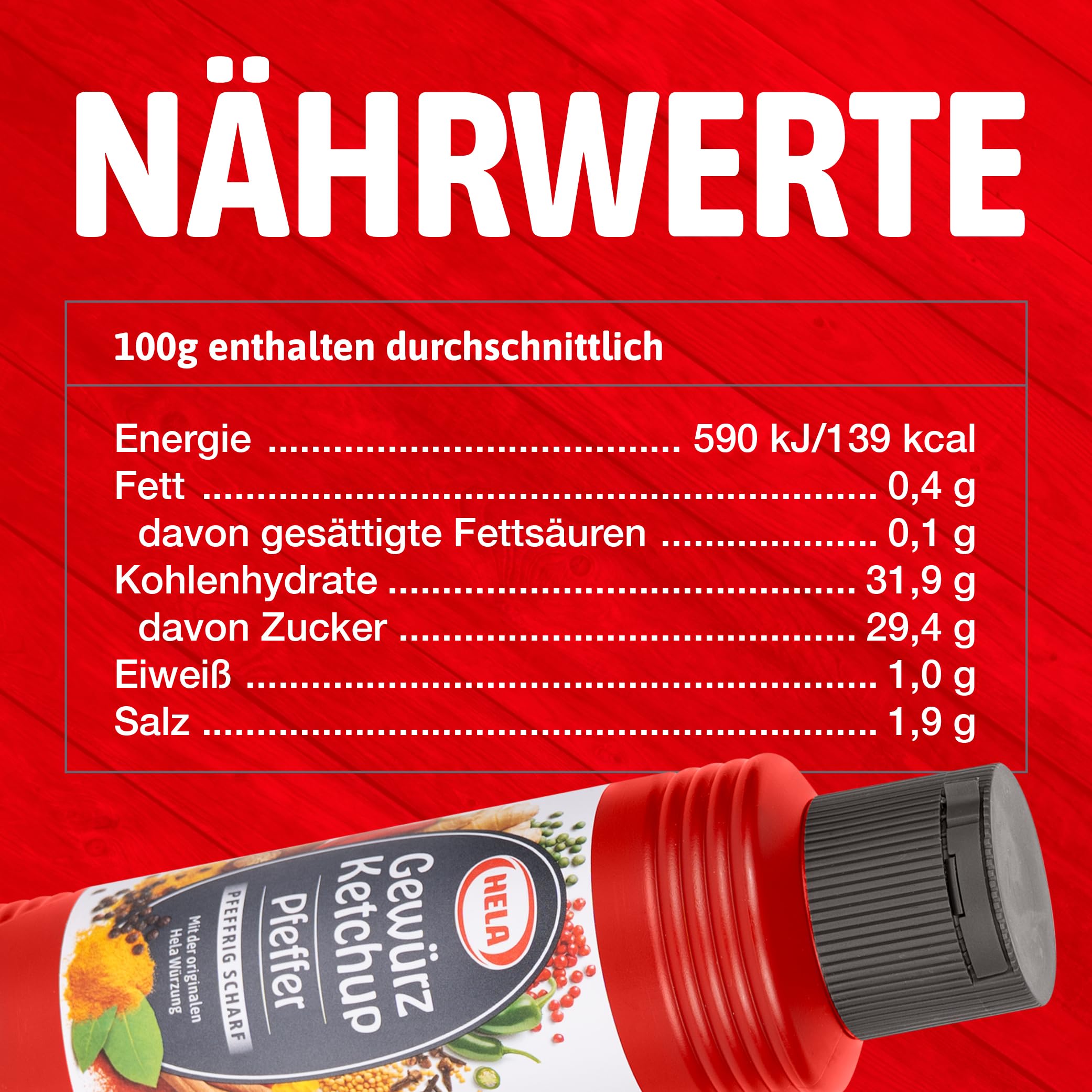 hela-gew-rz-ketchup-pfeffer-leicht-scharf-6-x-300-ml-gew-rz-ketchup image 2