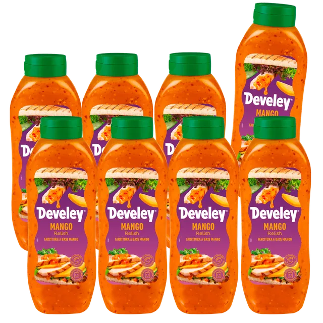 develey-mango-relish-8x-875-ml-gro-flasche image 1