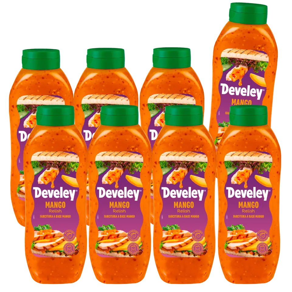 develey-mango-relish-8x-875-ml-gro-flasche image 1