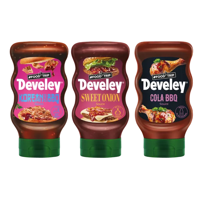 develey-foodtrip-bundle-korean-bbq-sweet-onion-cola-bbq-3x-300-ml image 1