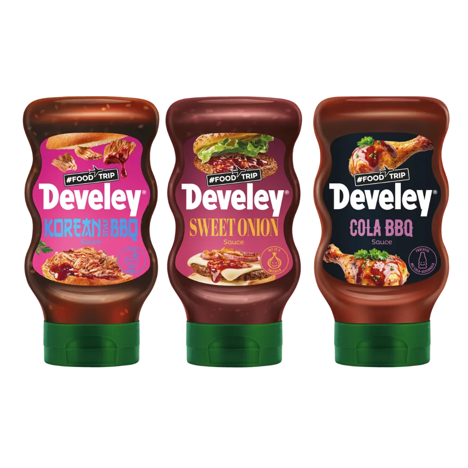 develey-foodtrip-bundle-korean-bbq-sweet-onion-cola-bbq-3x-300-ml image 1