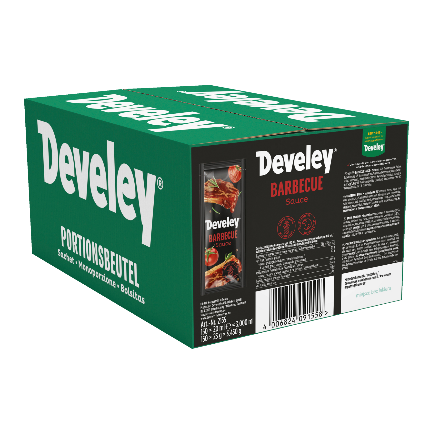 develey-barbecue-sauce-150x-20-ml-portionsbeutel-im-karton image 1