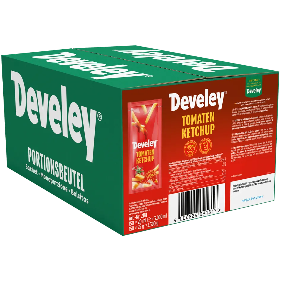 develey-ketchup-portionsbeutel-150x-20-ml-karton image 1
