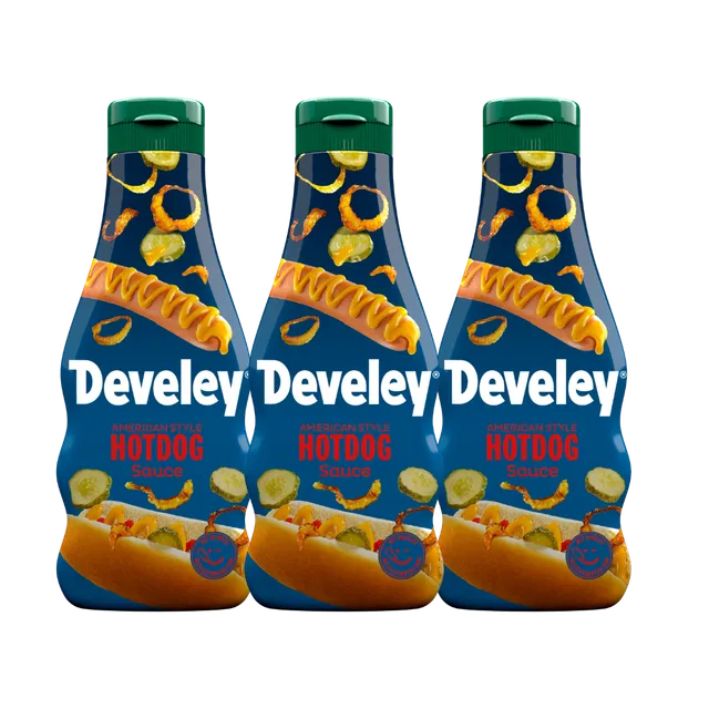 develey-american-style-hotdog-sauce-sauce-flasche-3x-250-ml-multipack image 1
