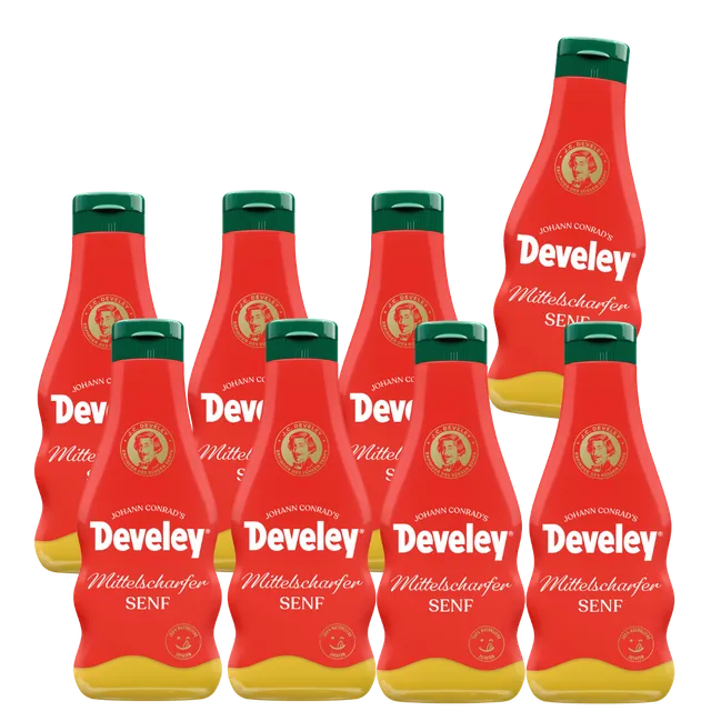 develey-senf-mittelscharf-8x-250-ml-squeeze image 1