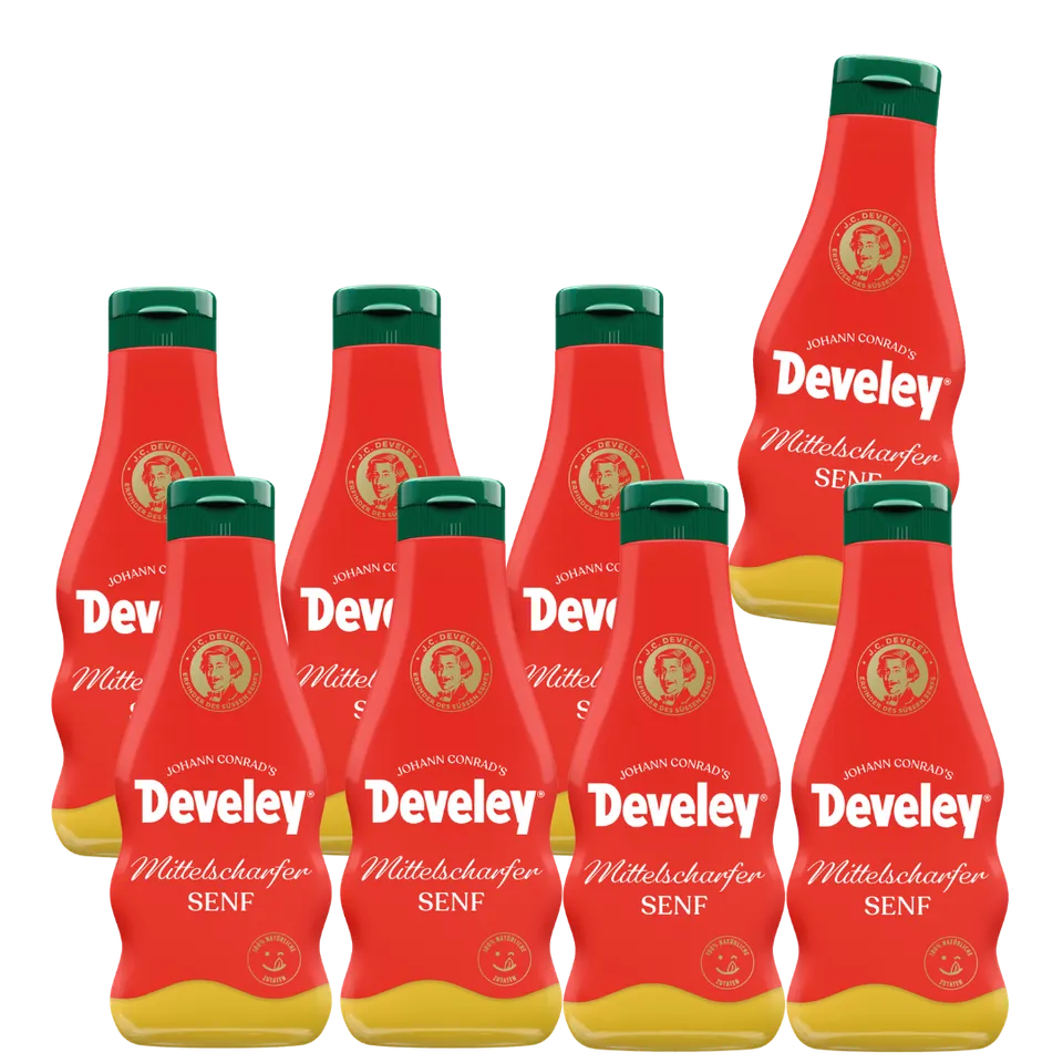 develey-senf-mittelscharf-8x-250-ml-squeeze image 1