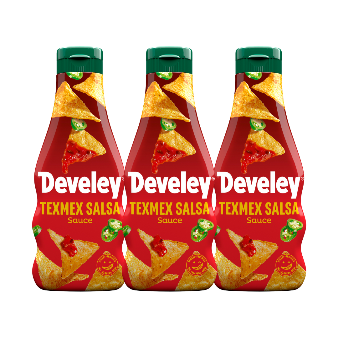 develey-tex-mex-salsa-sauce-3x-250-ml-flasche image 1