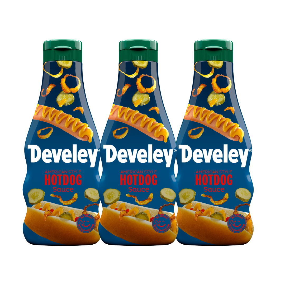 develey-american-style-hotdog-sauce-sauce-flasche-3x-250-ml-multipack image 1