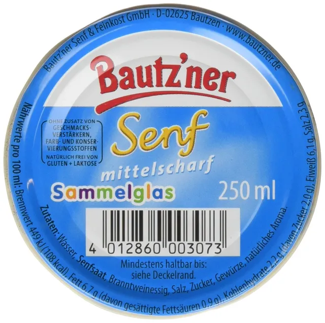 bautz-ner-senf-mittelscharf-250-ml-im-kinder-trinkglas image 1