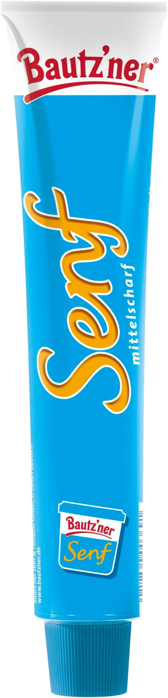 bautz-ner-senf-mittelscharf-tube-kult-senf-mit-blauem-deckel image 2