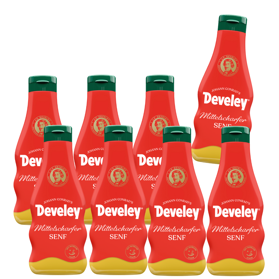 develey-senf-mittelscharf-8x-250-ml-squeeze image 1