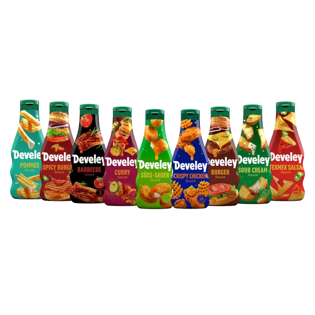 develey-all-you-can-dip-set-9x-250-ml-saucen-mix image 1