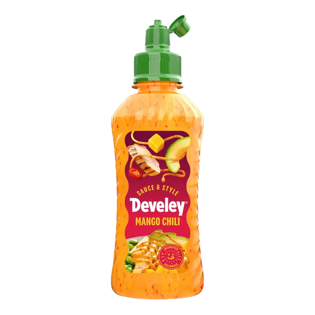develey-sauce-style-mango-chili-sauce-225-ml-topping-flasche image 1