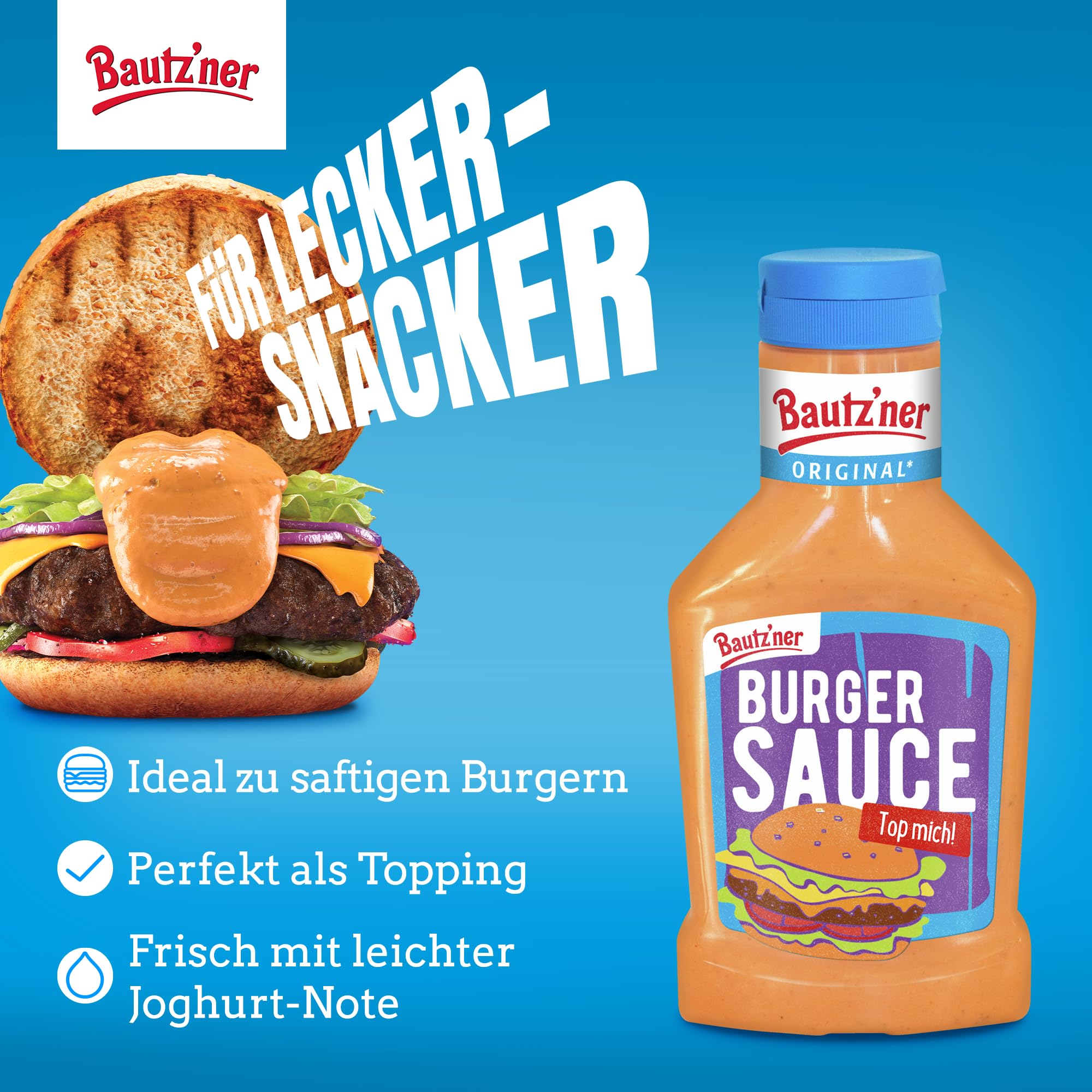 bautz-ner-snack-saucen-3er-bundle-3-x-300-ml-burger-sandwich-nachosauce image 2