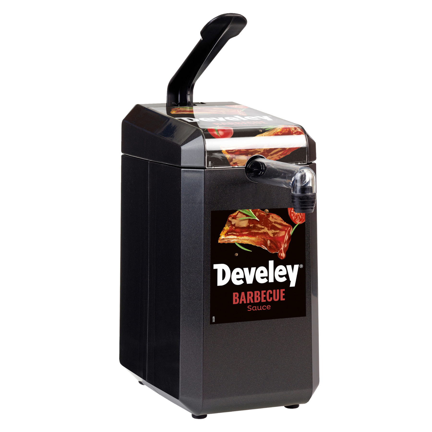 develey-dispenser-mit-etikett-barbecue-sauce-f-r-5-kg-dispenserbeutel image 1