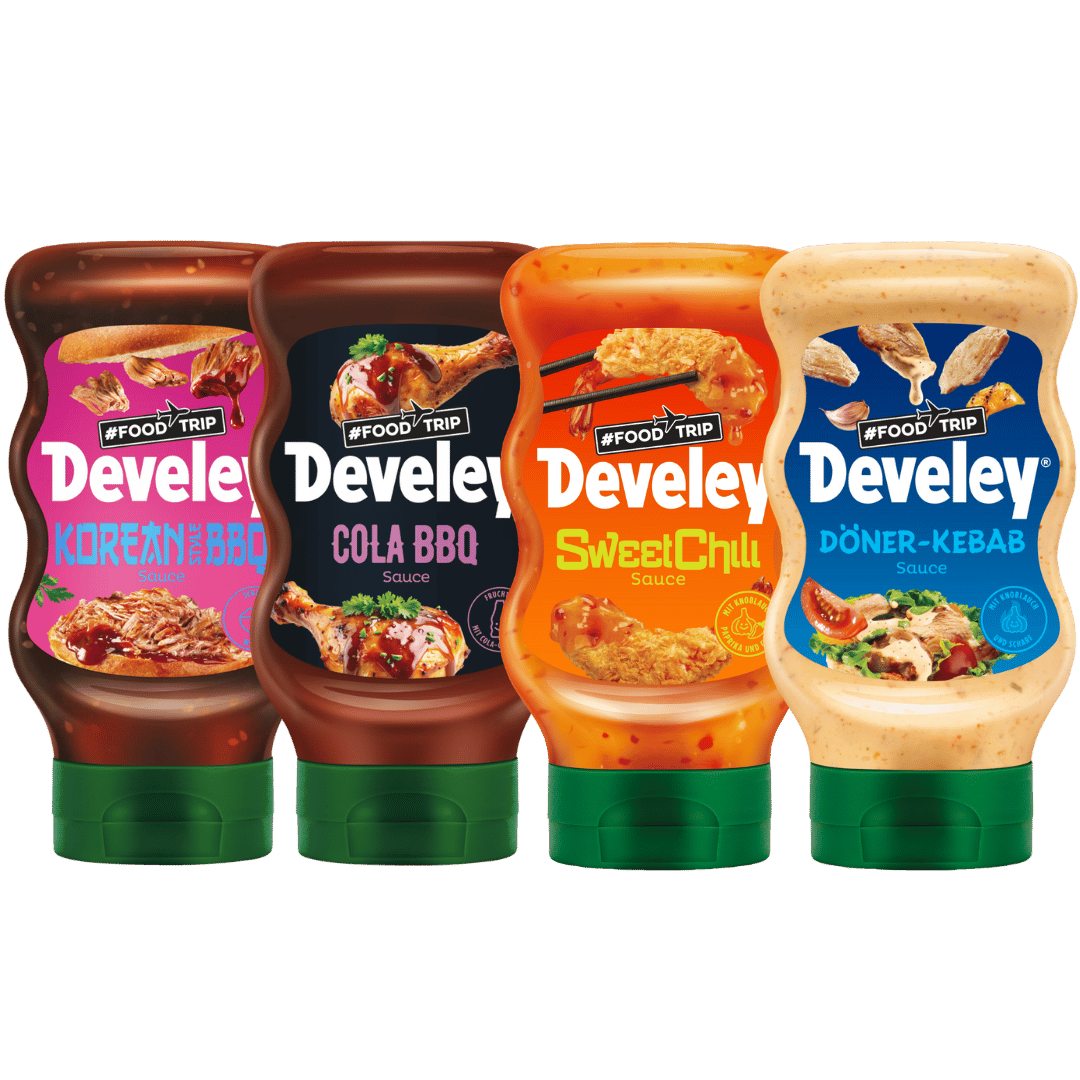 develey-foodtrip-bundle-kebab-korean-bbq-sweet-chili-cola-bbq-4x-300-ml image 1