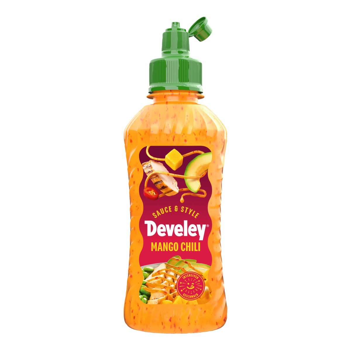 develey-sauce-style-mango-chili-sauce-225-ml-topping-flasche image 1