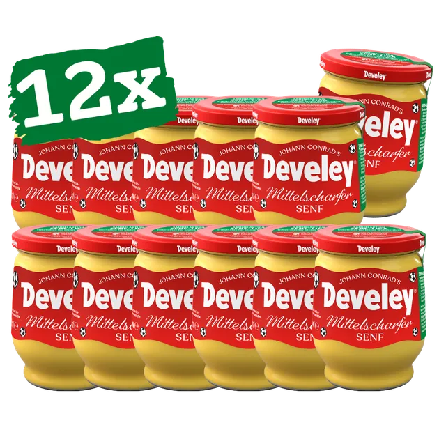 develey-senf-mittelscharf-senf-liga-edition-12x-250-ml-glas image 1