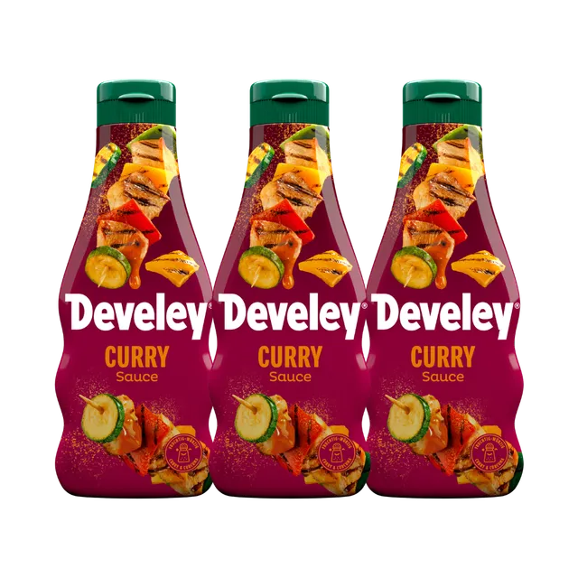 develey-curry-sauce-3x-250-ml-multipack-flasche image 1