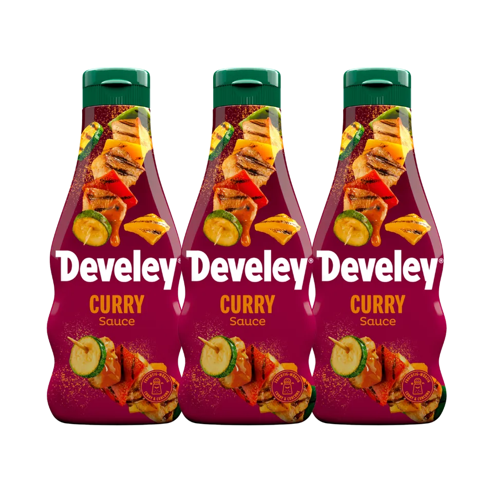 develey-curry-sauce-3x-250-ml-multipack-flasche image 1