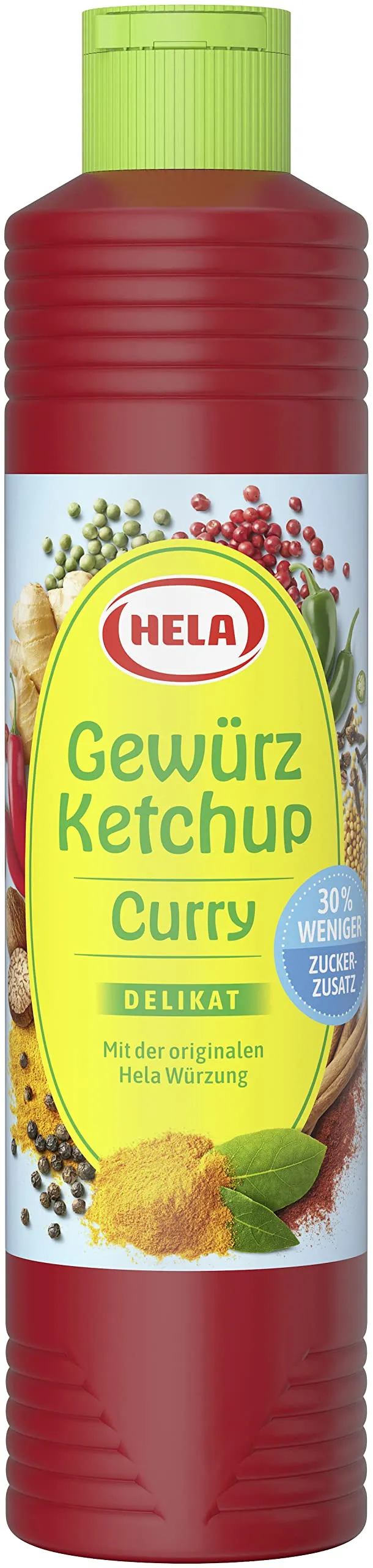 hela-gew-rz-ketchup-curry-delikat-30-weniger-zucker-800-ml image 1