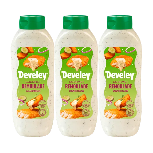 develey-gourmet-remouladen-sauce-vegan-3x-875-ml-flasche image 1