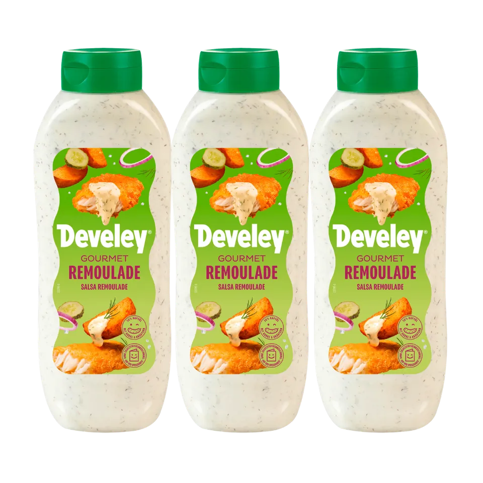develey-gourmet-remouladen-sauce-vegan-3x-875-ml-flasche image 1