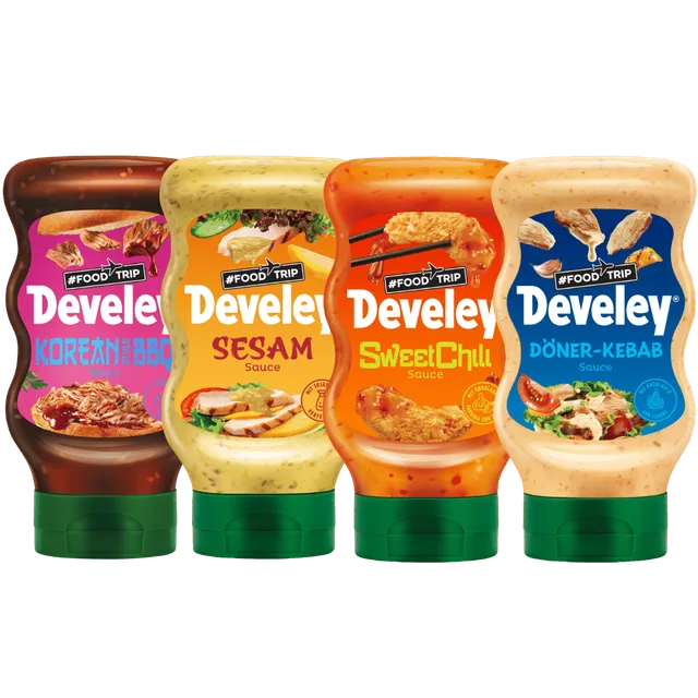 develey-foodtrip-bundle-kebab-sesam-korean-bbq-sweet-chili-4x-300-ml image 1