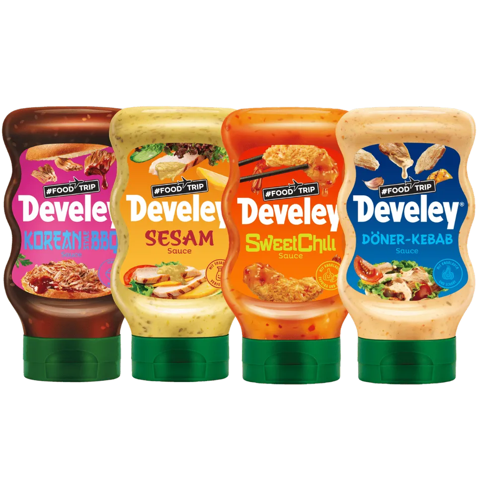 develey-foodtrip-bundle-kebab-sesam-korean-bbq-sweet-chili-4x-300-ml image 1