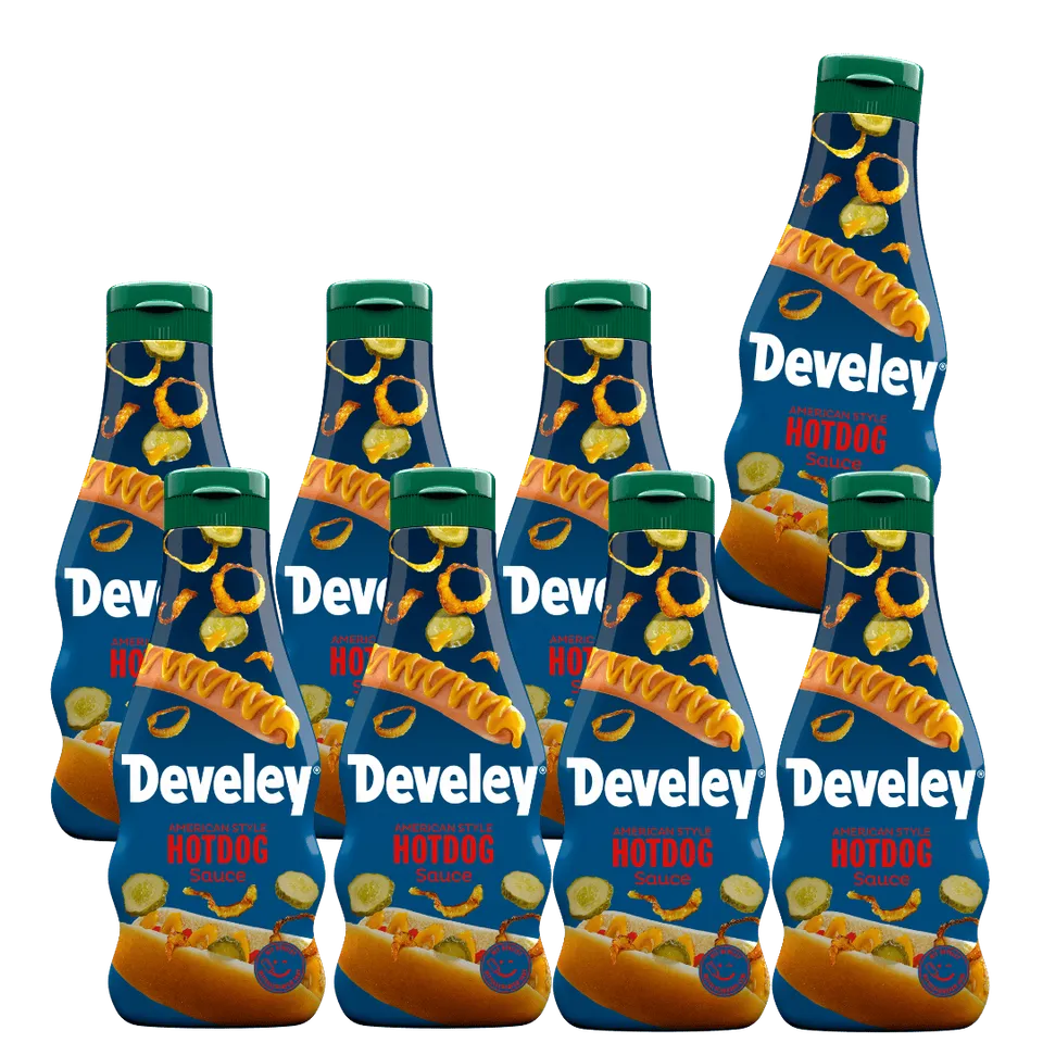 develey-american-style-hotdog-sauce-8x-250-ml-flasche-multipack image 1