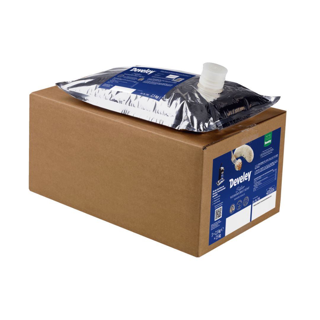 develey-s-er-wei-wurst-senf-beutel-f-r-saucenspender-3x-2-5-kg image 1