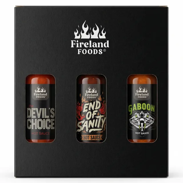 fireland-foods-superhot-box-3er-set-hot-sauce-geschenkbox-reaper-scorpion-habane image 1