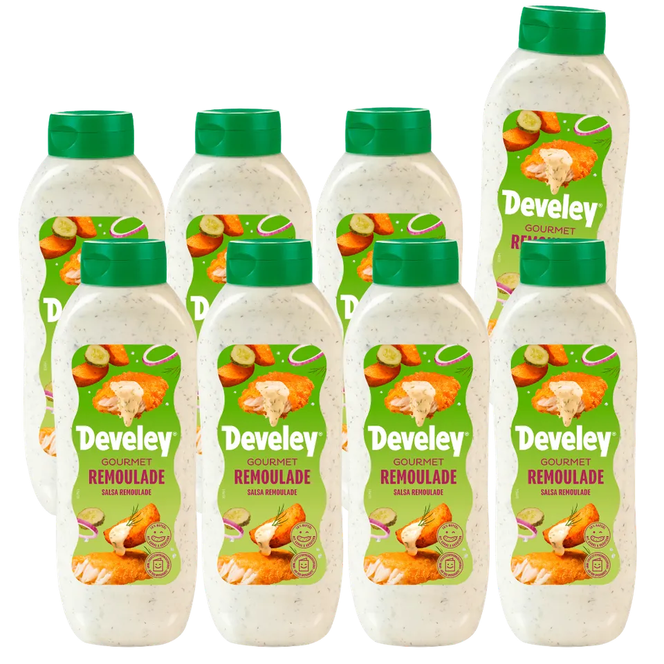 develey-gourmet-remouladen-sauce-vegan-8x-875-ml-gro-flasche image 1