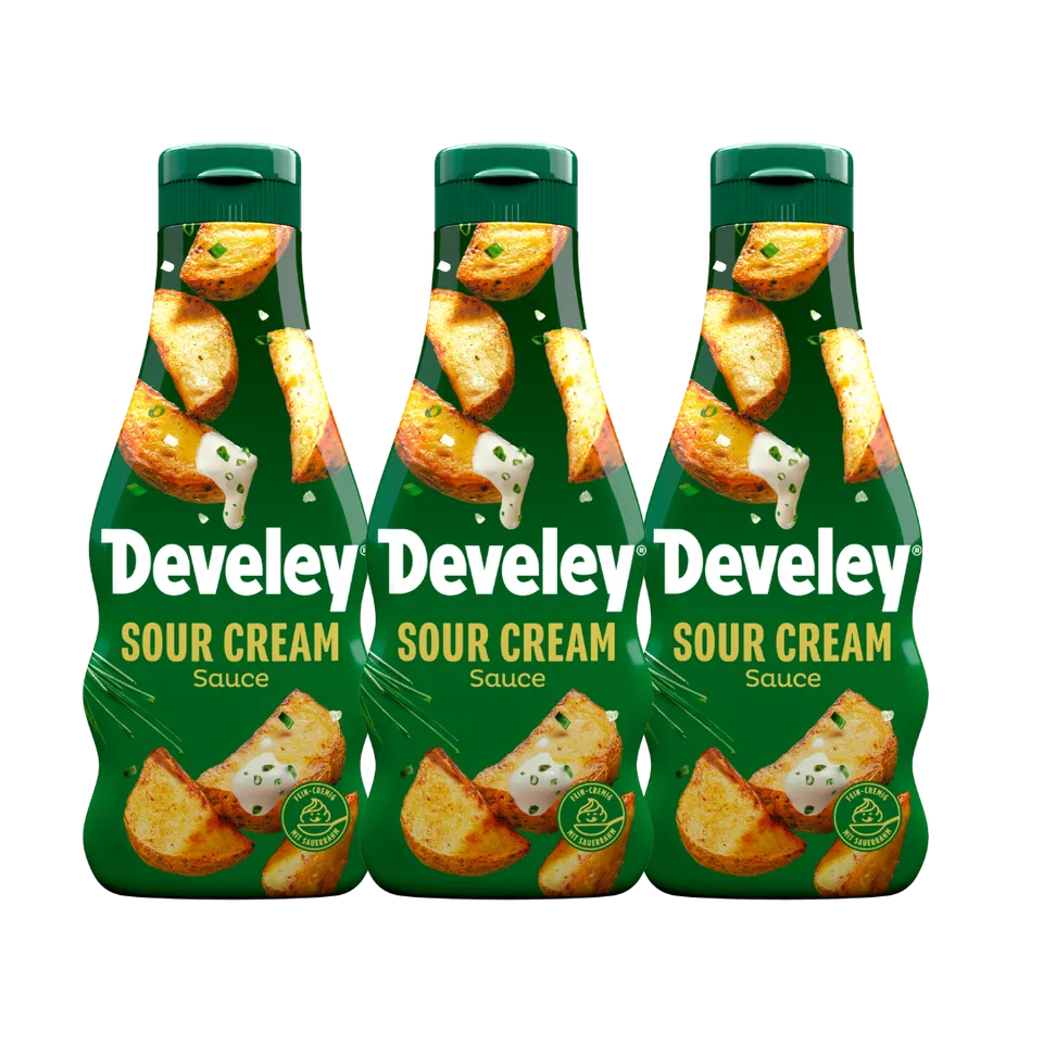 develey-sour-cream-sauce-sauce-flasche-3x-250-ml-multipack image 1