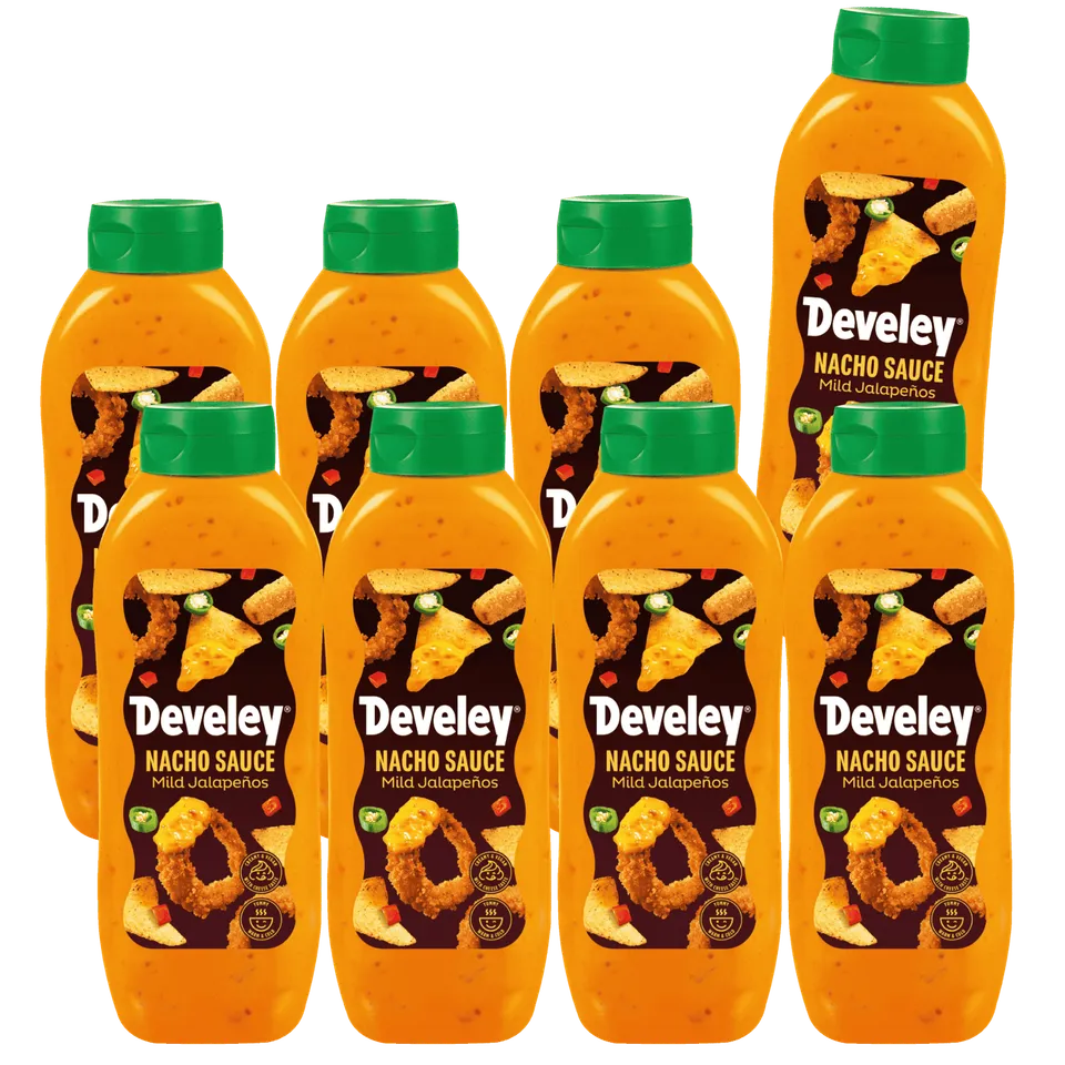 develey-nacho-sauce-mild-jalape-os-8x-875-ml-flasche-multipack image 1