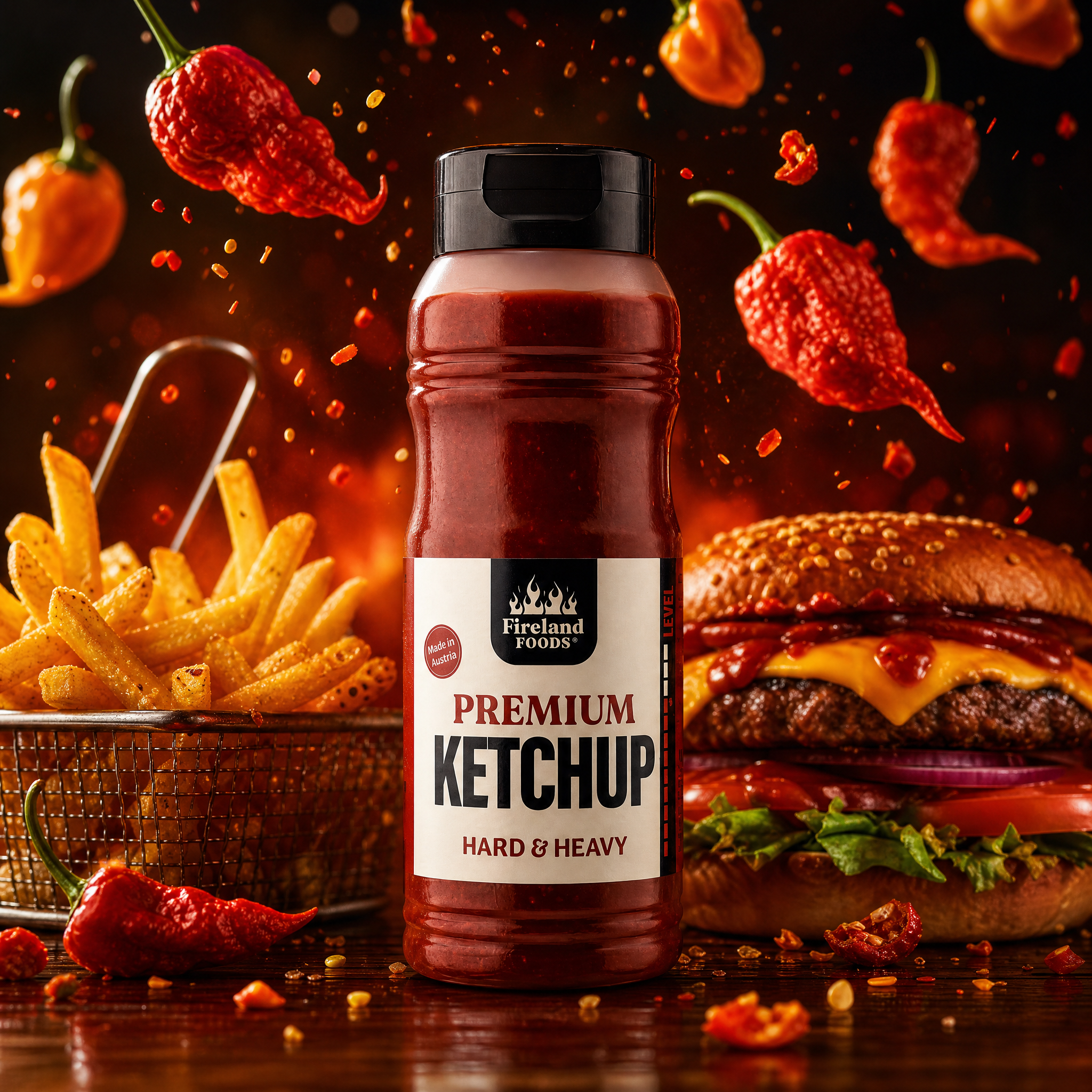 fireland-foods-ketchup-hard-heavy-habanero-carolina-reaper-ketchup image 2