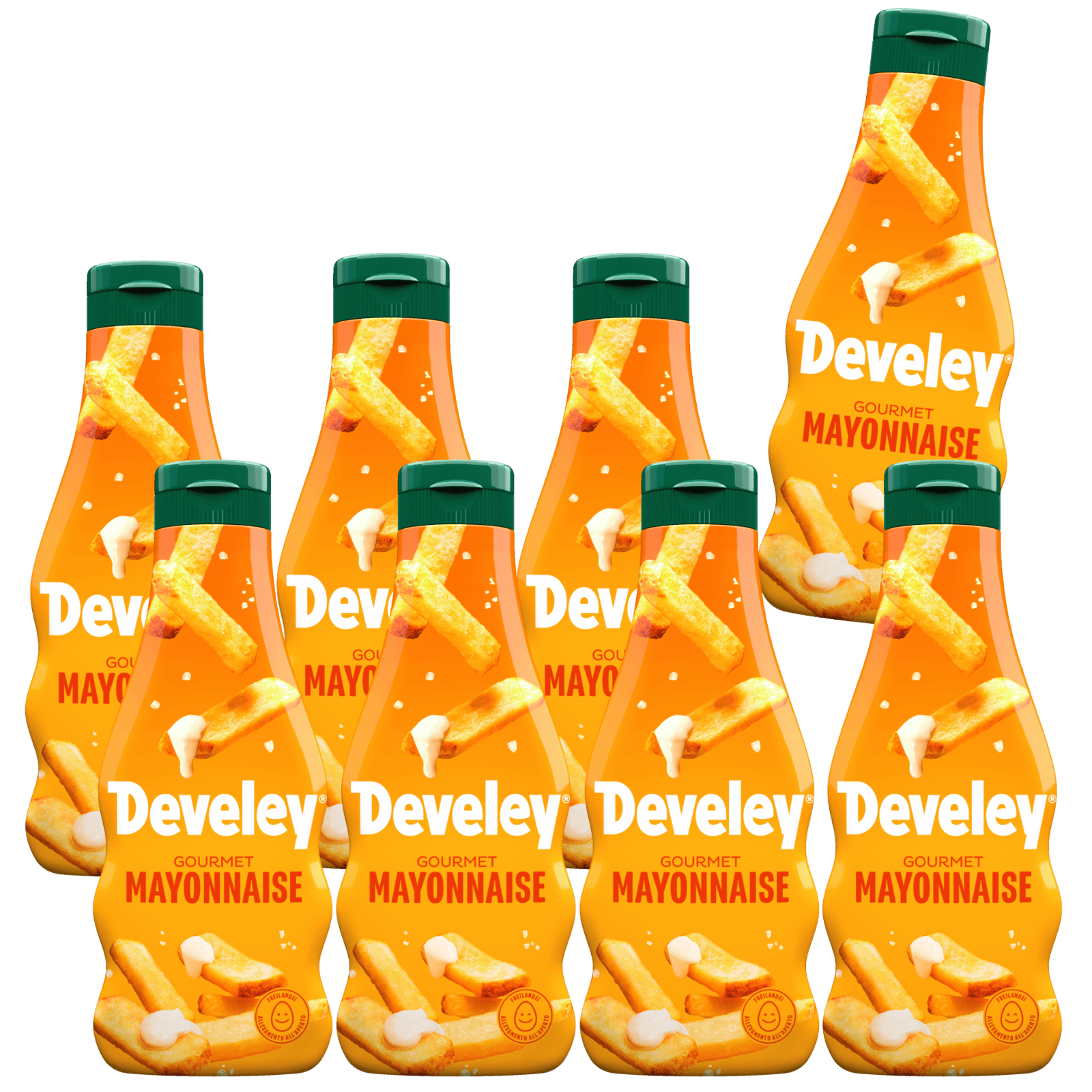 develey-unser-original-mayonnaise-8x-235-ml-flasche image 1