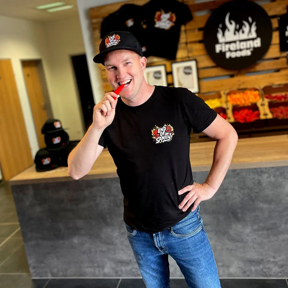 fireland-foods-end-of-sanity-t-shirt-herren-chili-fan-shirt image 1
