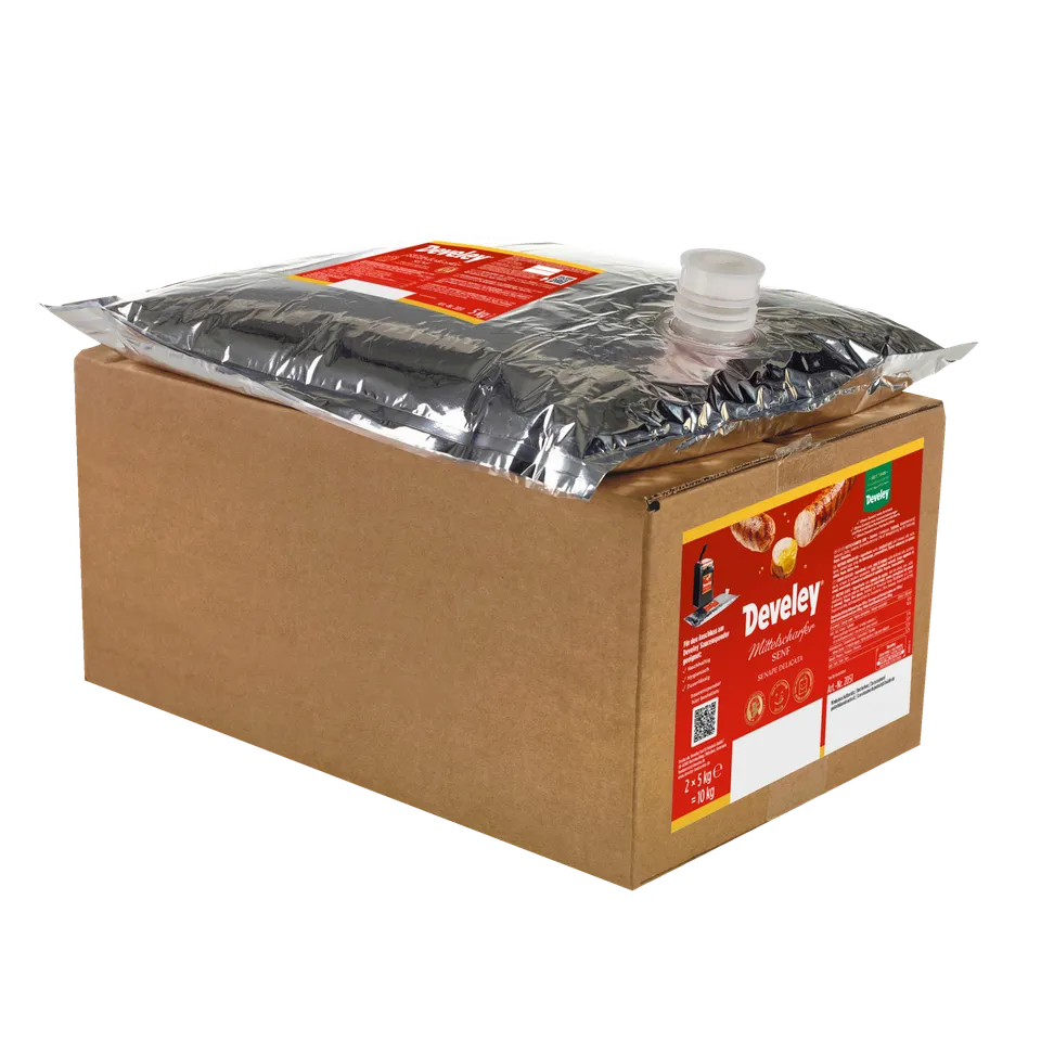 develey-senf-mittelscharf-2x-5-kg-beutel-f-r-saucenspender-nachf-llpack image 1